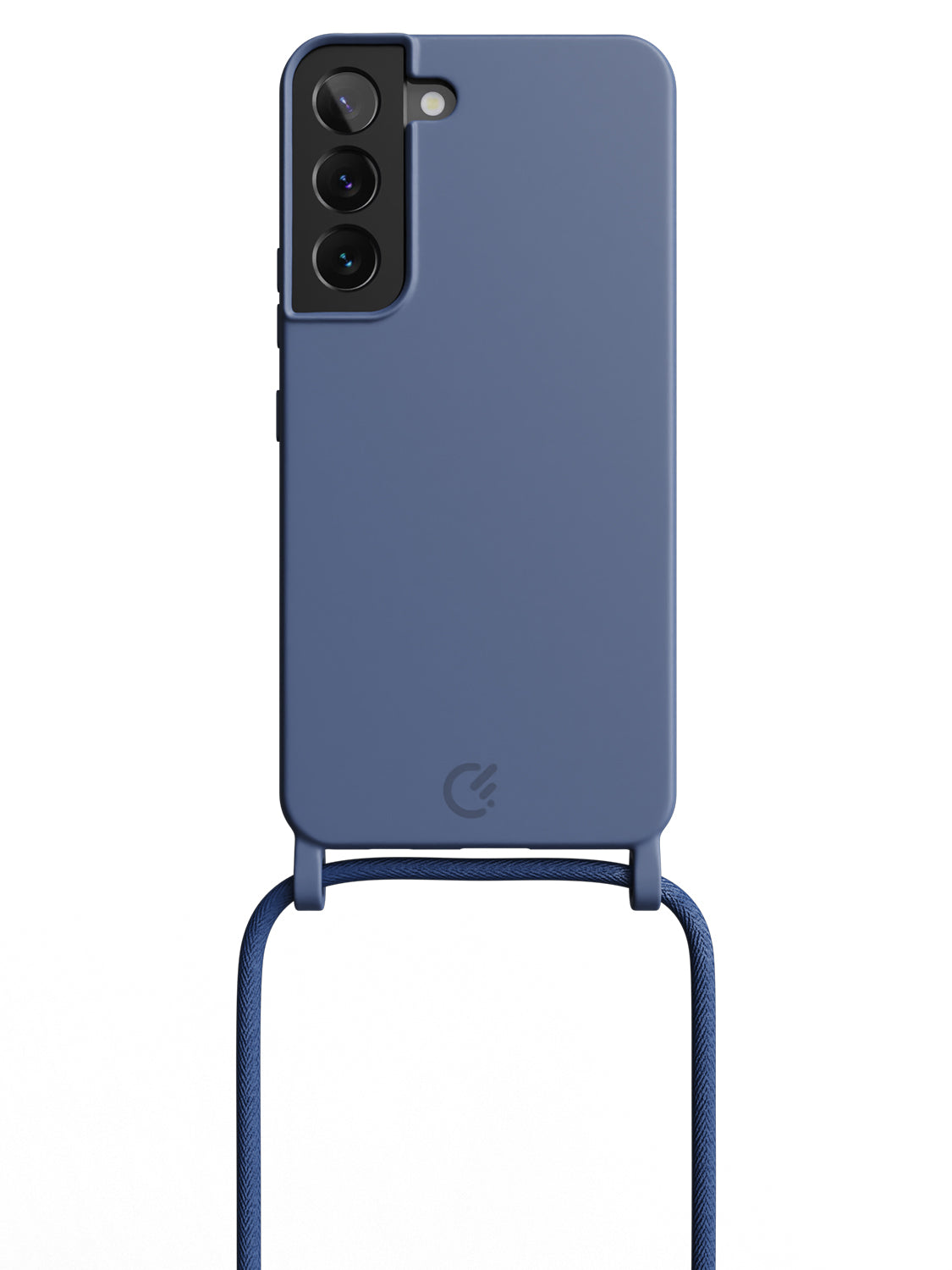 Silicon Crossbody Sling Case - Galaxy S22 (Blue - Rope)