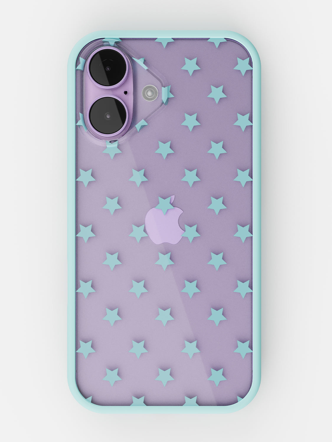 Starfield Printed Clear Case - iPhone 17 (Light Blue)