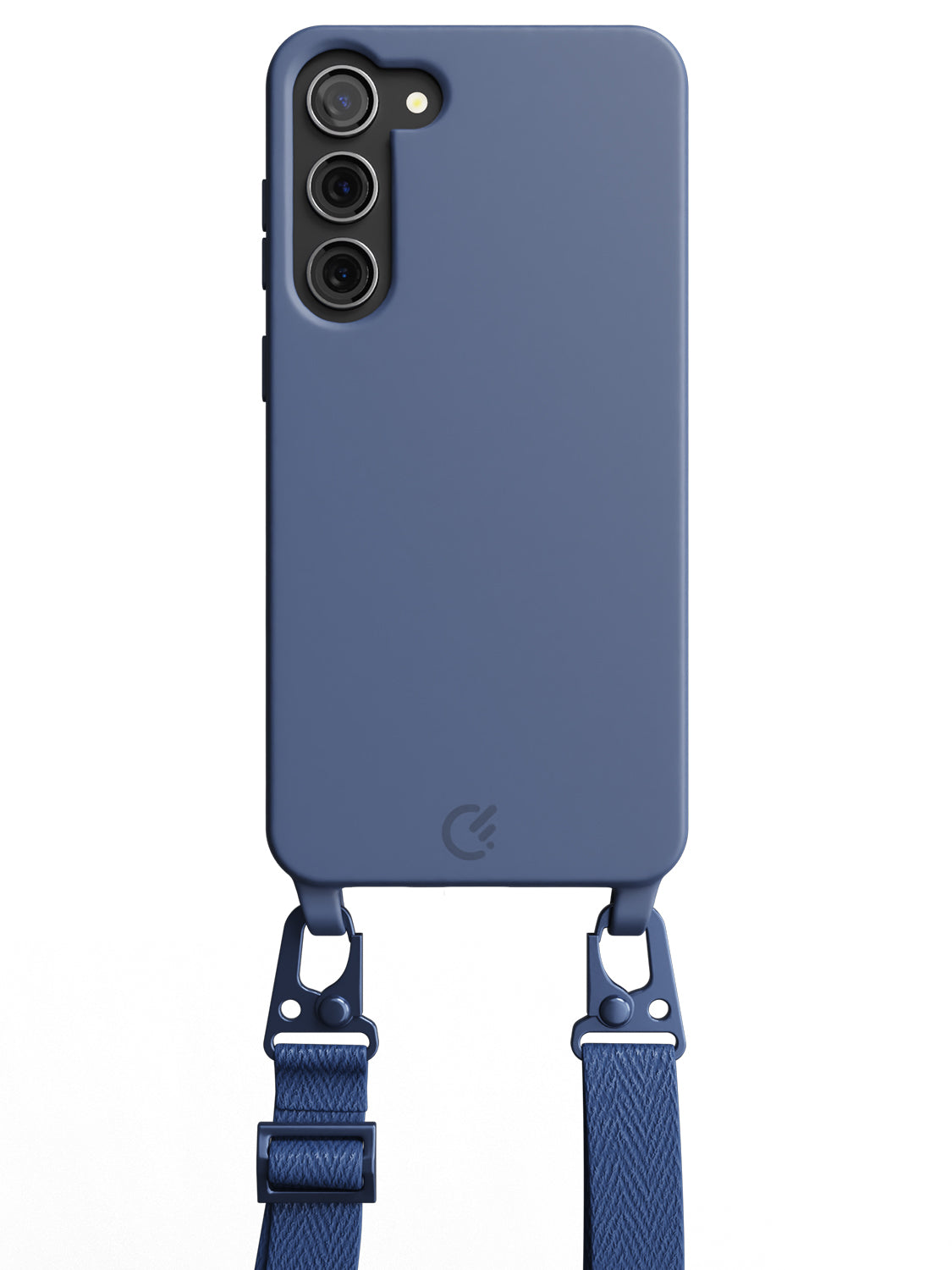Silicon Crossbody Sling Case - Galaxy S23 Plus (Blue - Lanyard)