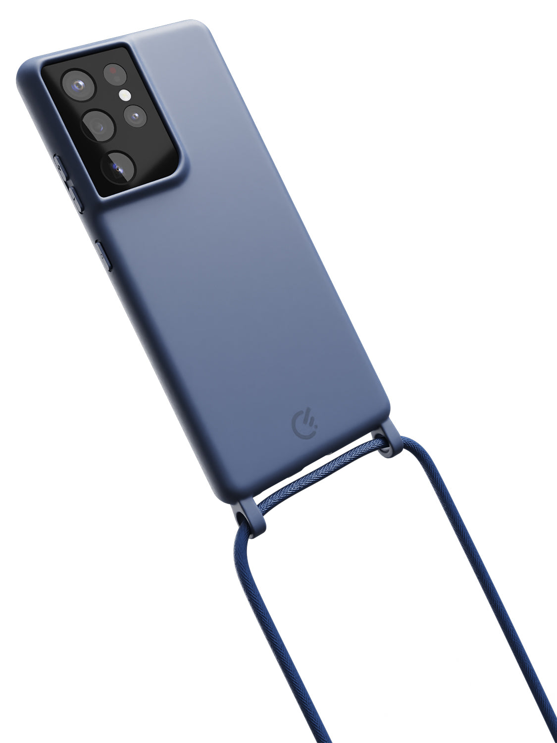 Silicon Crossbody Sling Case - Galaxy S21 Ultra (Blue - Rope)