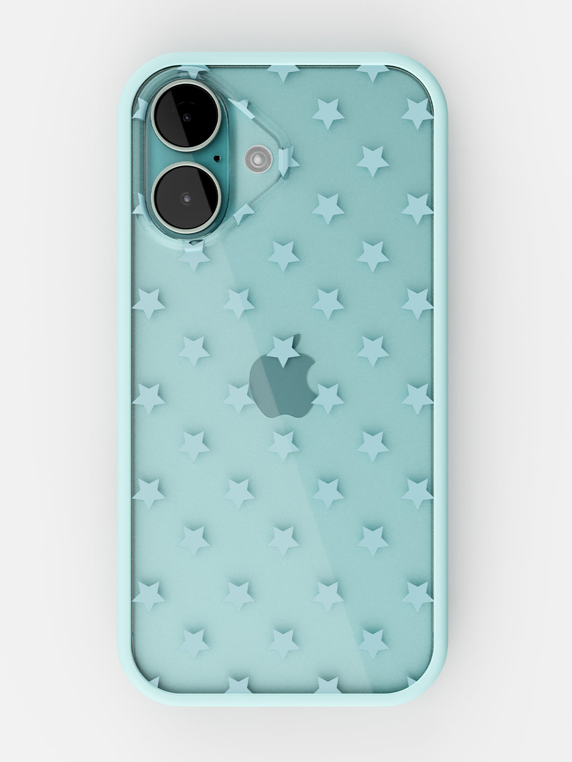 Starfield Printed Clear Case - iPhone 16 (Light Blue)
