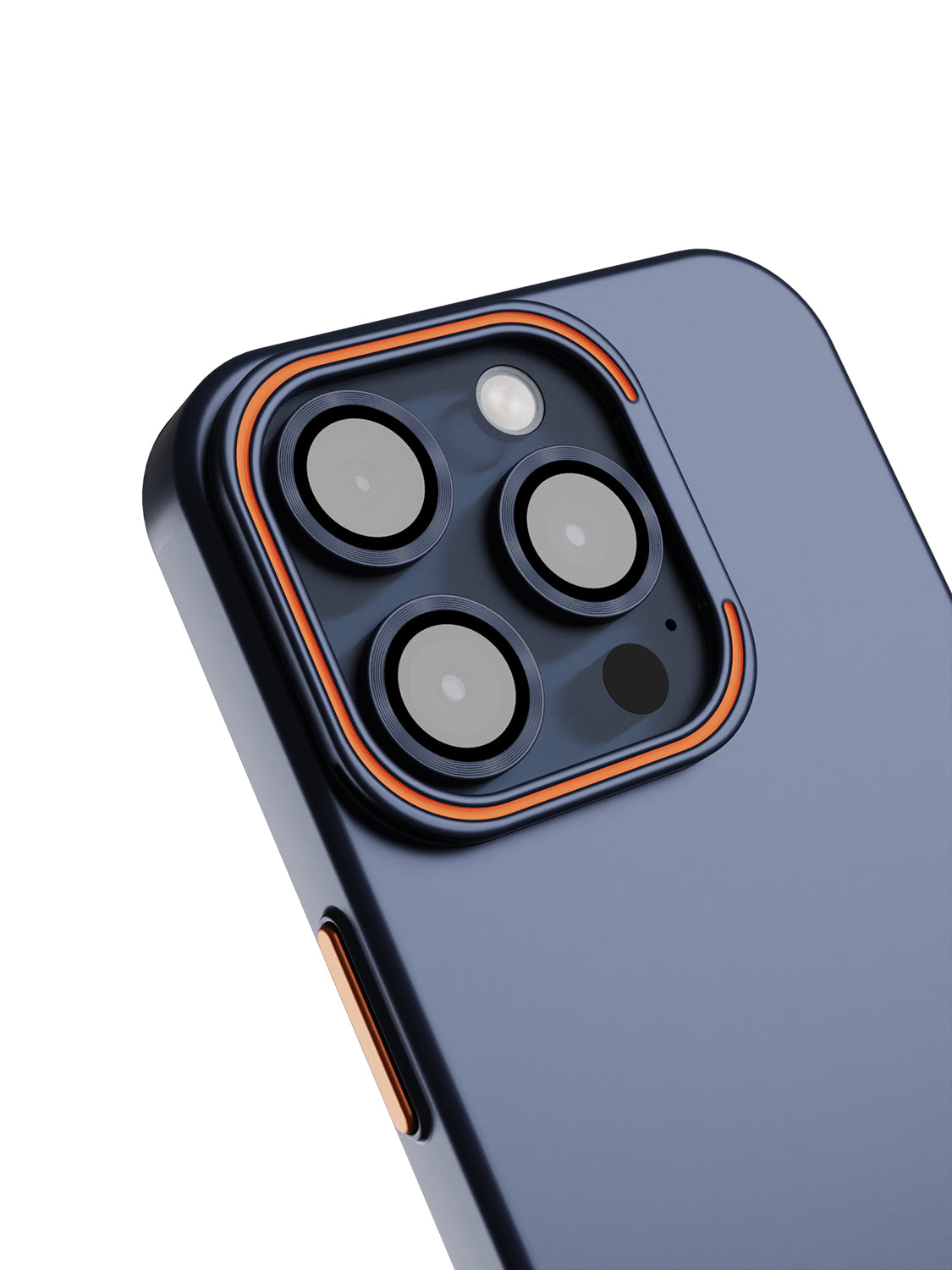 Solid Shade Snap Hard Case with Lens Guard & Stand - iPhone 14 Pro Max (Navy Blue)