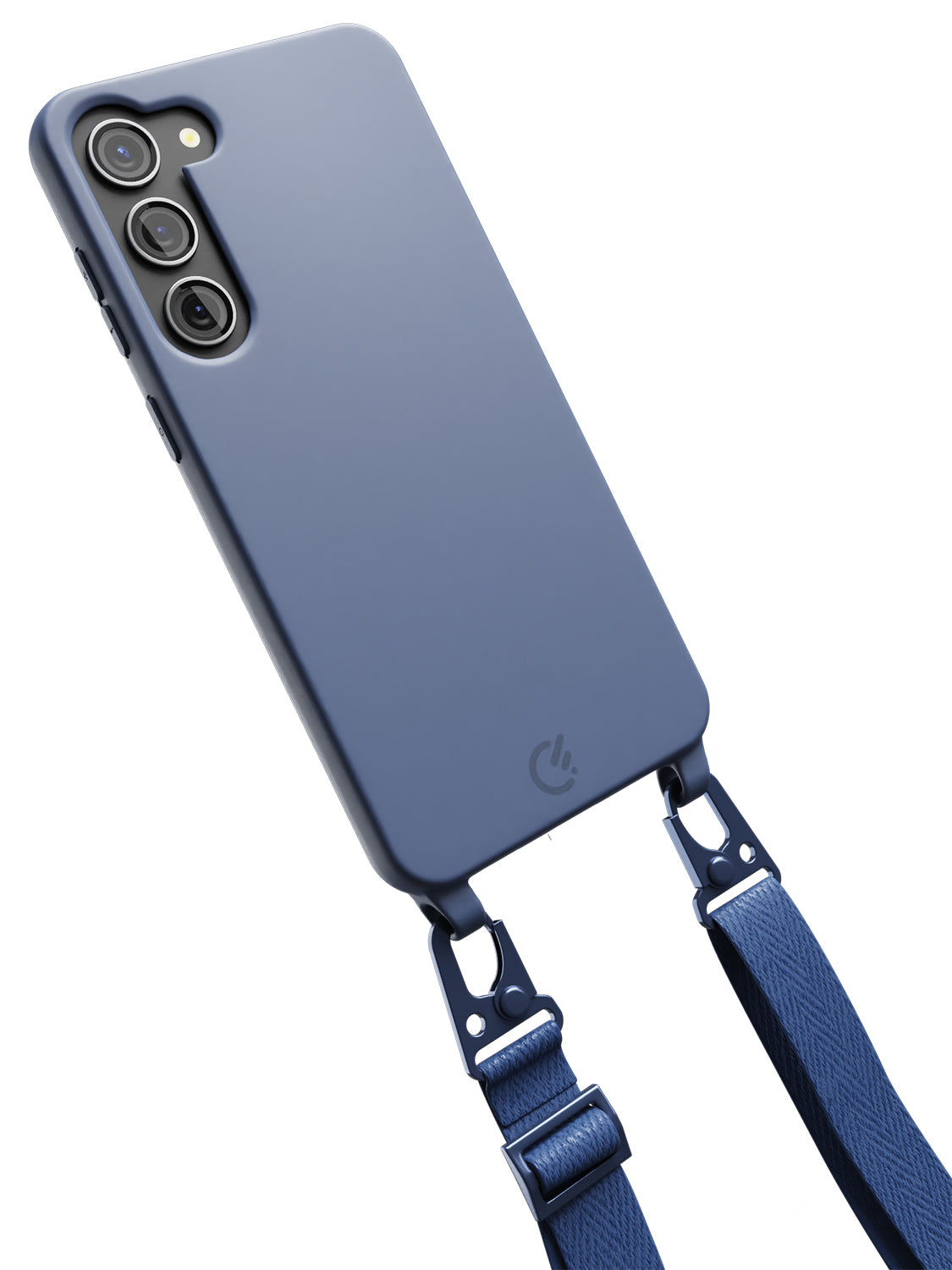 Silicon Crossbody Sling Case - Galaxy S23 Plus (Blue - Lanyard)