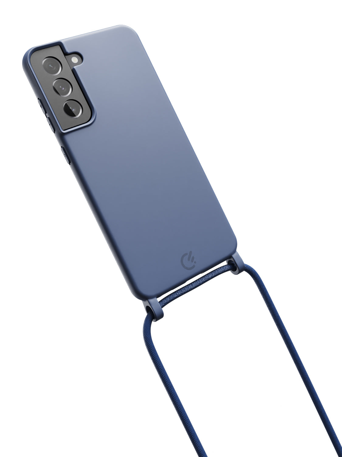 Silicon Crossbody Sling Case - Galaxy S21 FE (Blue - Rope)