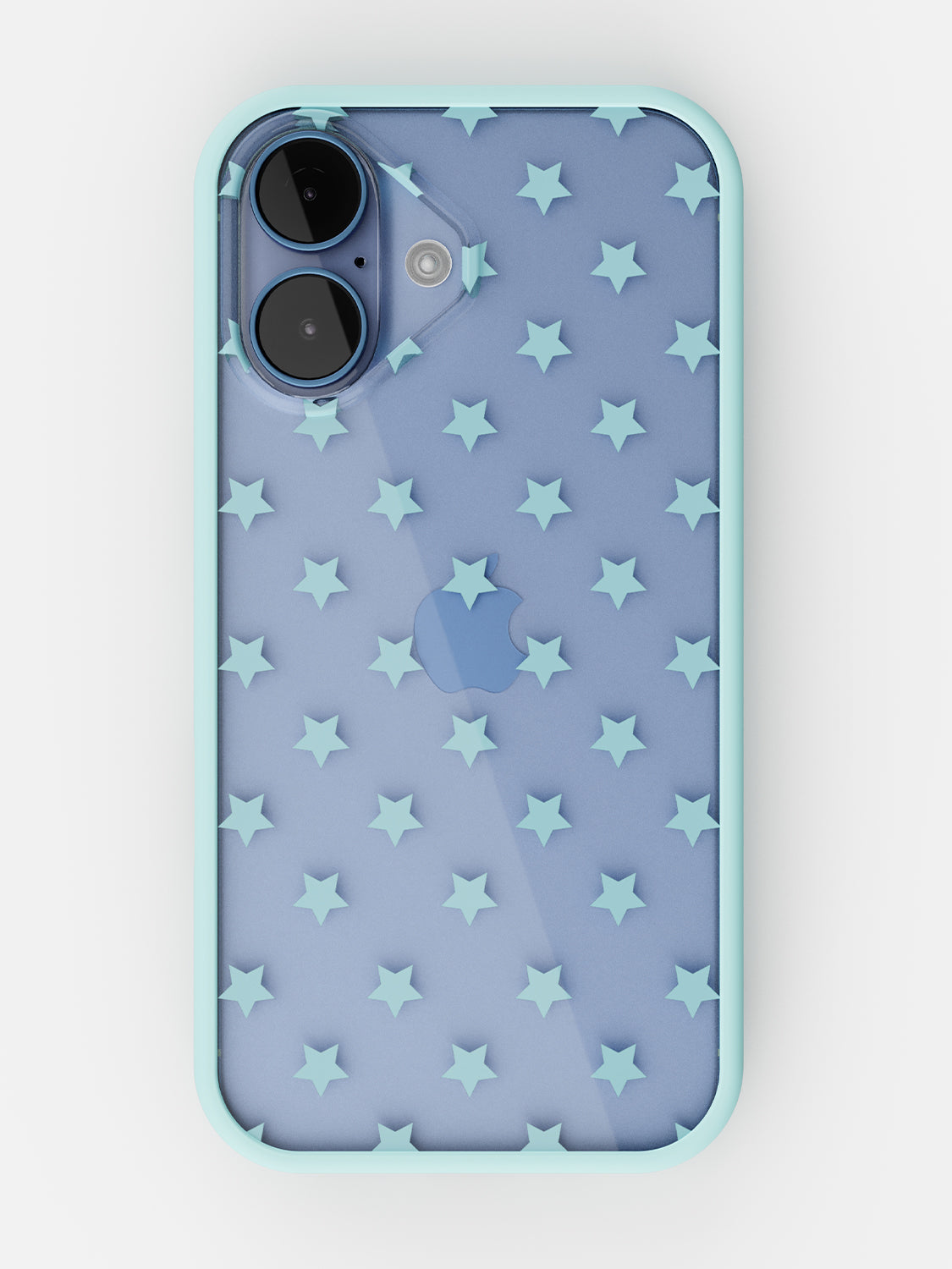 Starfield Printed Clear Case - iPhone 17 (Light Blue)