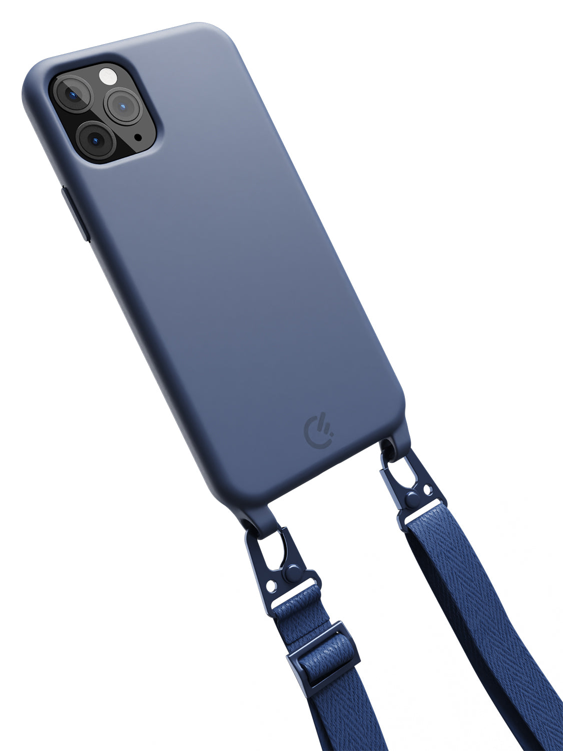 Silicon Crossbody Sling Case - iPhone 11 Pro (Blue - Lanyard)