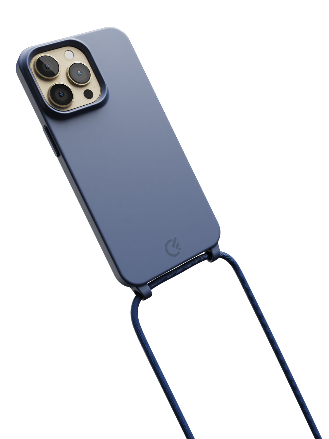 Silicon Crossbody Sling Case - iPhone 13 Pro (Blue - Rope)