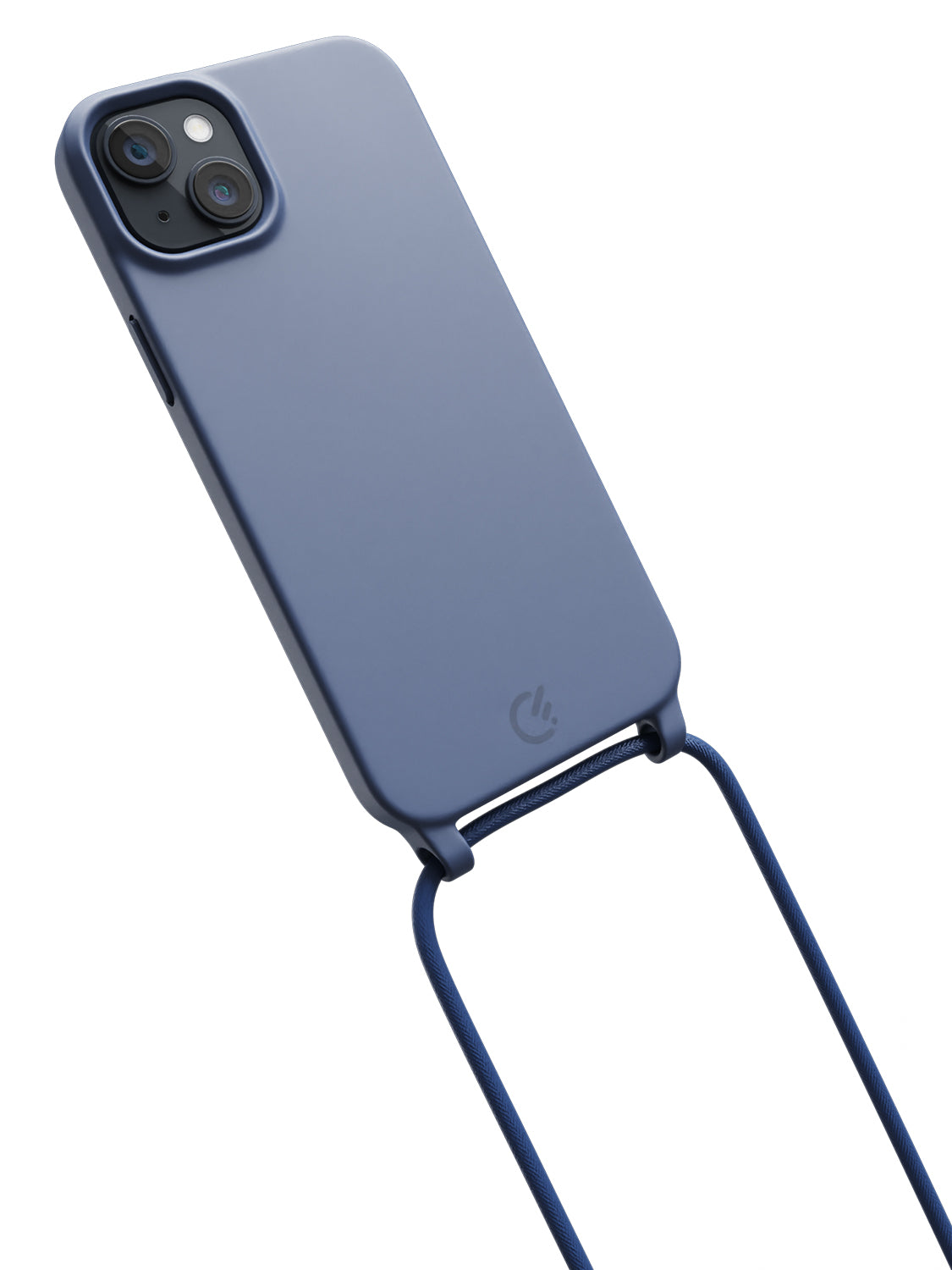 Silicon Crossbody Sling Case - iPhone 14 Plus (Blue - Rope)