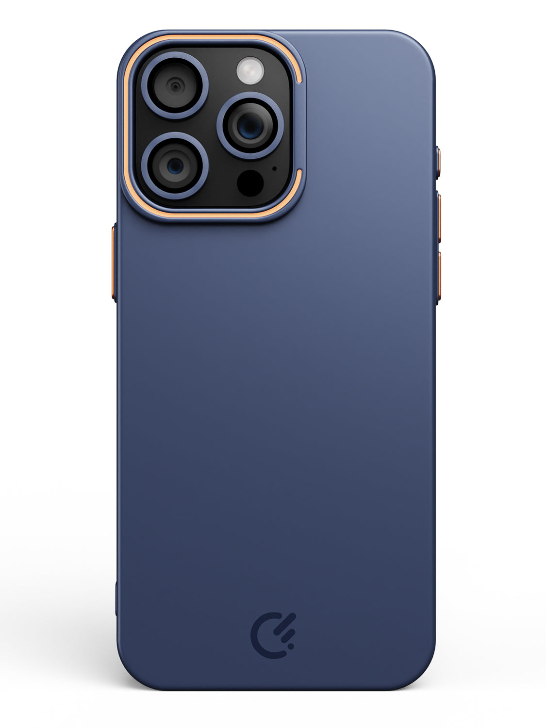 Solid Shade Snap Hard Case with Lens Guard & Stand - iPhone 14 Pro Max (Navy Blue)