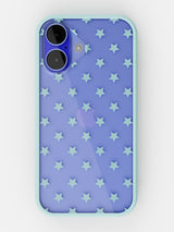 Starfield Printed Clear Case - iPhone 16 (Light Blue)