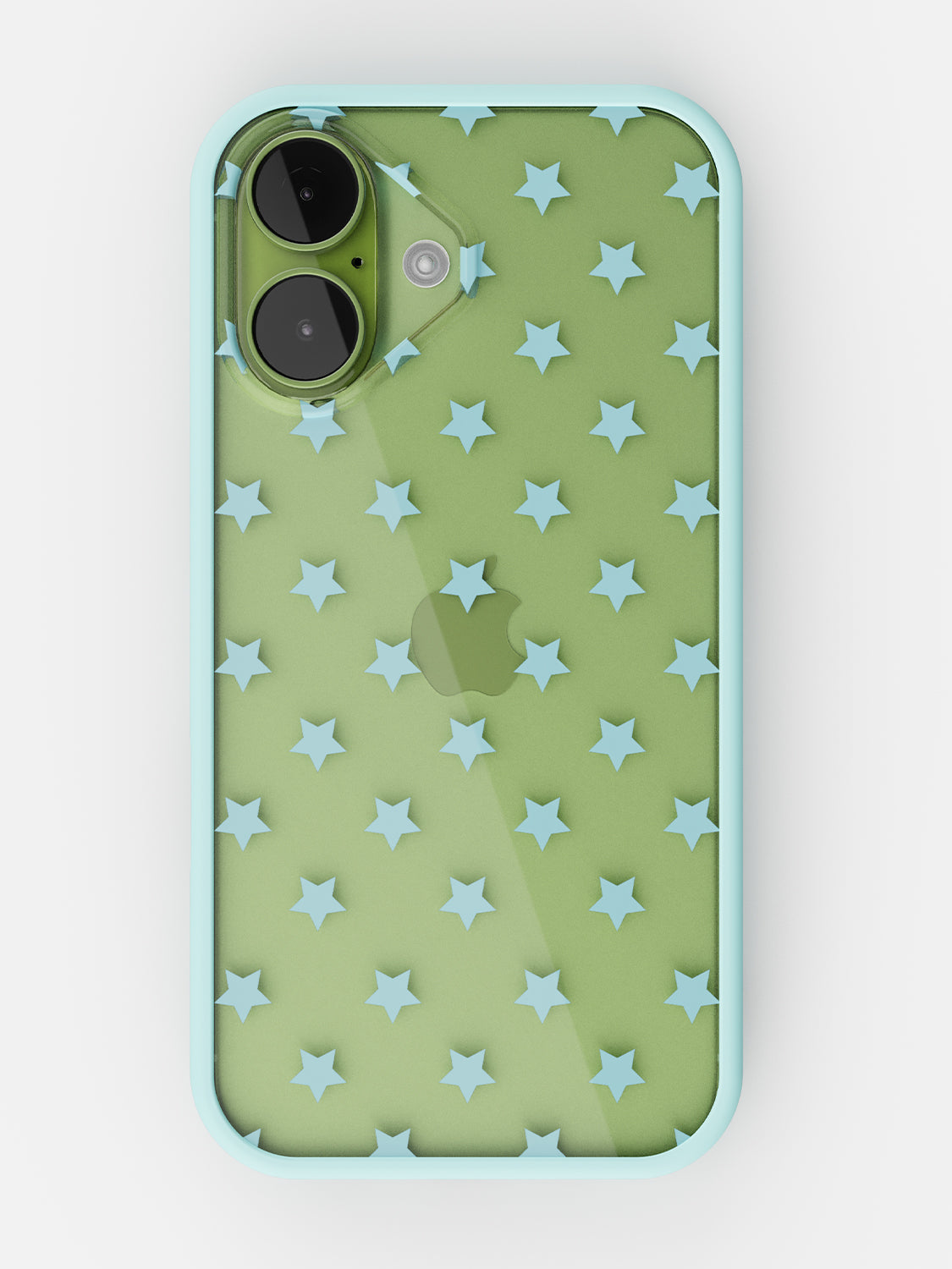 Starfield Printed Clear Case - iPhone 17 (Light Blue)