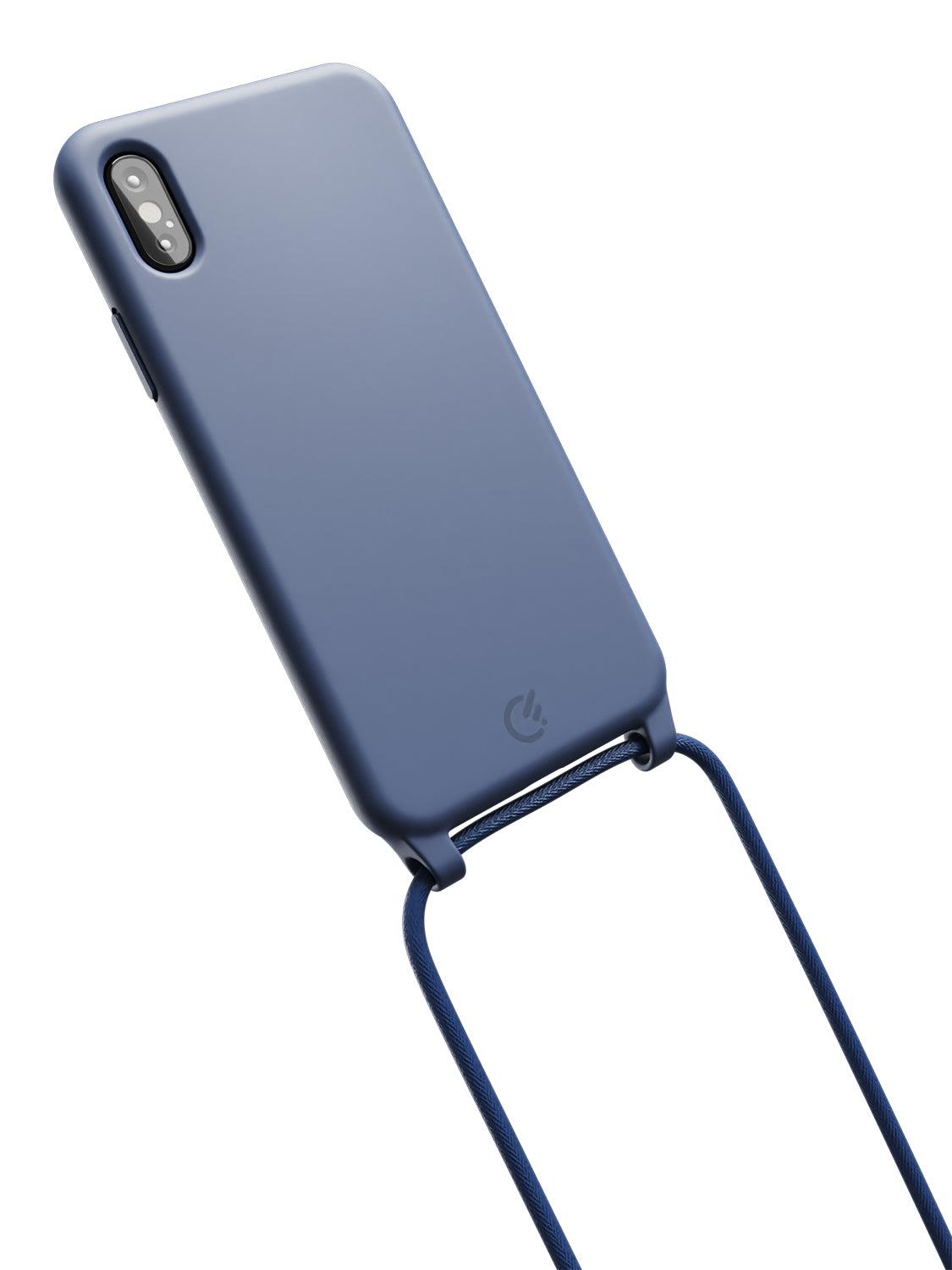 Silicon Crossbody Sling Case - iPhone X / XS (Blue - Rope)