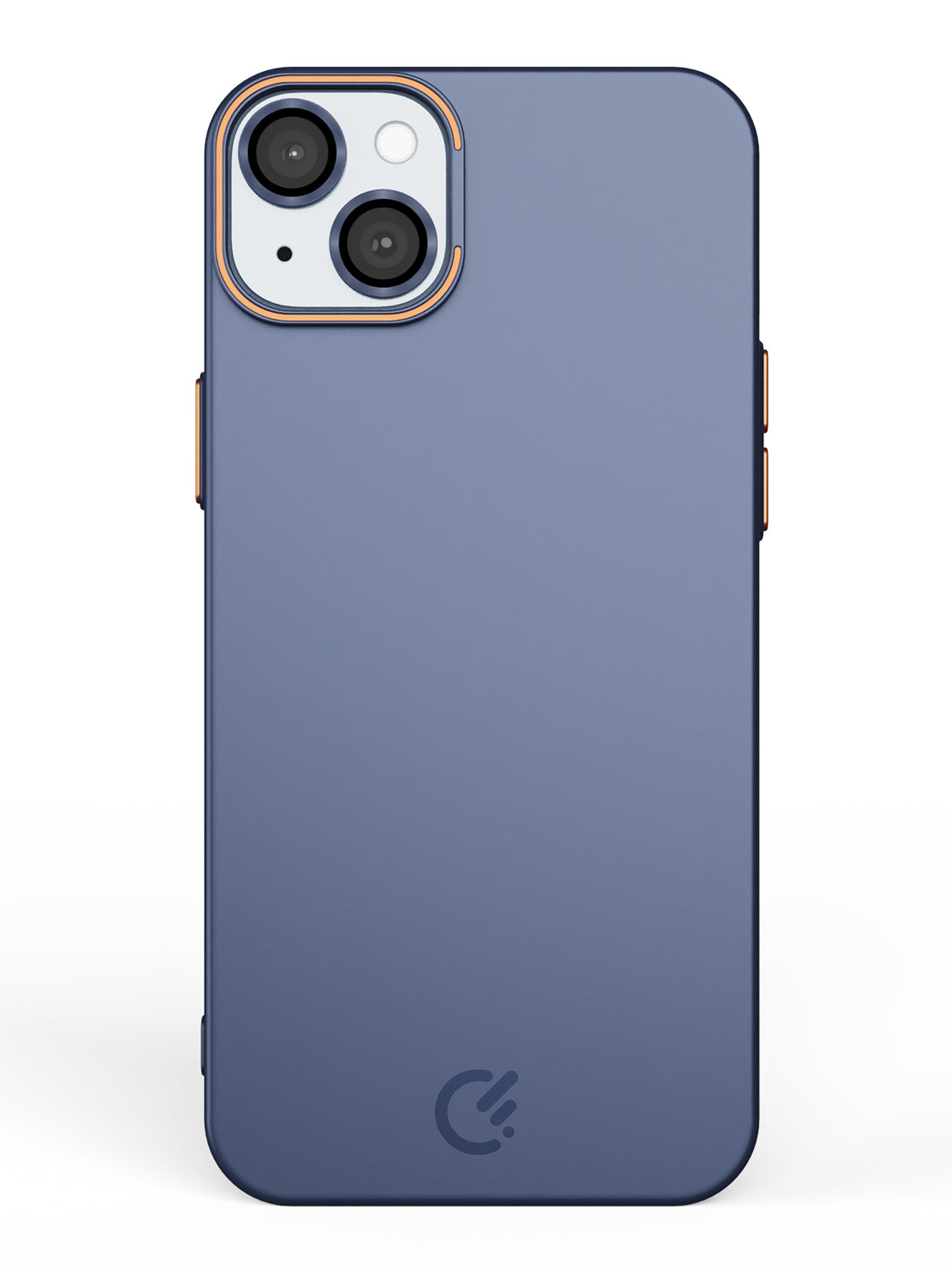 Solid Shade Snap Hard Case with Lens Guard & Stand - iPhone 15 Plus (Navy Blue)