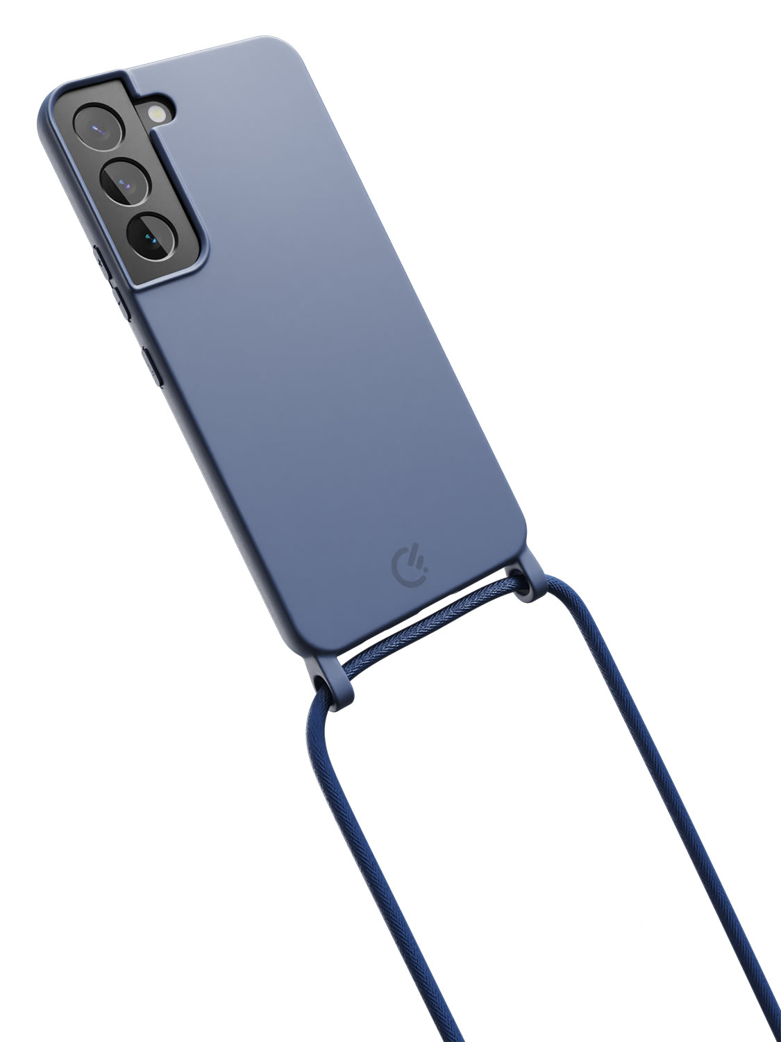 Silicon Crossbody Sling Case - Galaxy S22 (Blue - Rope)