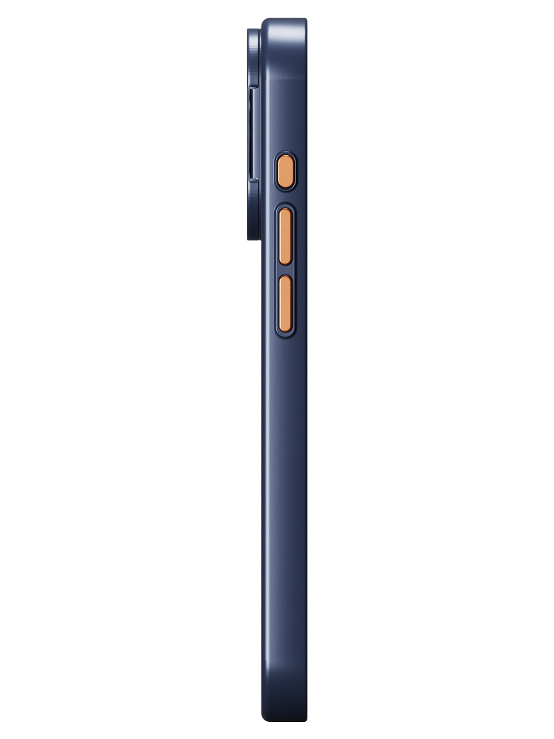 Solid Shade Snap Hard Case with Lens Guard & Stand - iPhone 14 Pro (Navy Blue)