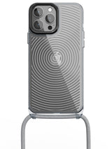 Clear Spiral Crossbody Sling Case - iPhone 13 Pro Max (Clear - Blue)