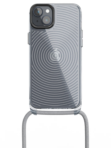 Clear Spiral Crossbody Sling Case - iPhone 14 Plus (Clear - Blue)