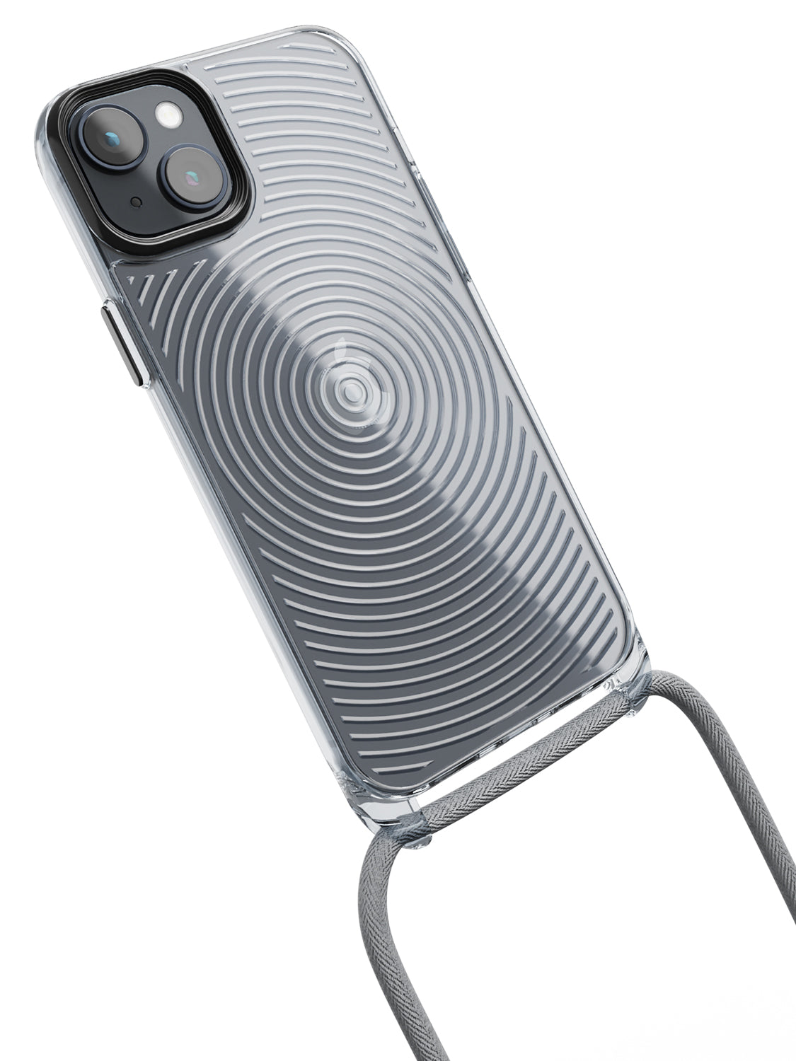 Clear Spiral Crossbody Sling Case - iPhone 14 Plus (Clear - Blue)