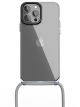 Clear Crossbody Sling Case - iPhone 13 Pro Max (Clear - Blue)