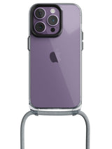 Clear Crossbody Sling Case - iPhone 14 Pro (Clear - Blue)