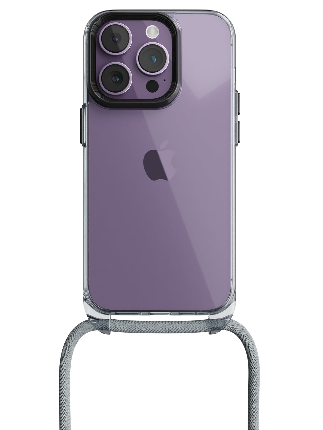 Clear Crossbody Sling Case - iPhone 14 Pro (Clear - Blue)