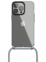 Clear Crossbody Sling Case - iPhone 13 Pro (Clear - Blue)