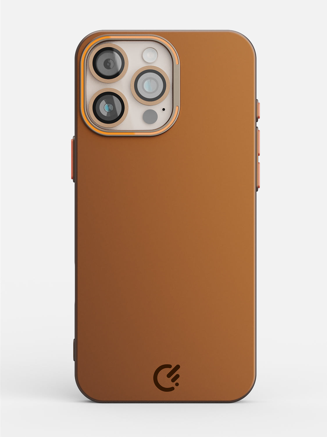 Solid Shade Snap Hard Case with Lens Guard & Stand - iPhone 16 Pro (Brown)