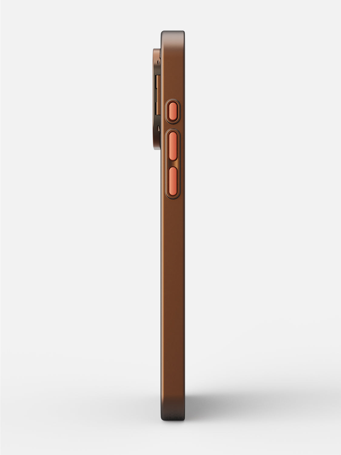 Solid Shade Snap Hard Case with Lens Guard & Stand - iPhone 16 Pro Max (Brown)