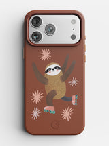 Rollin’ Sloth leather case in Brown