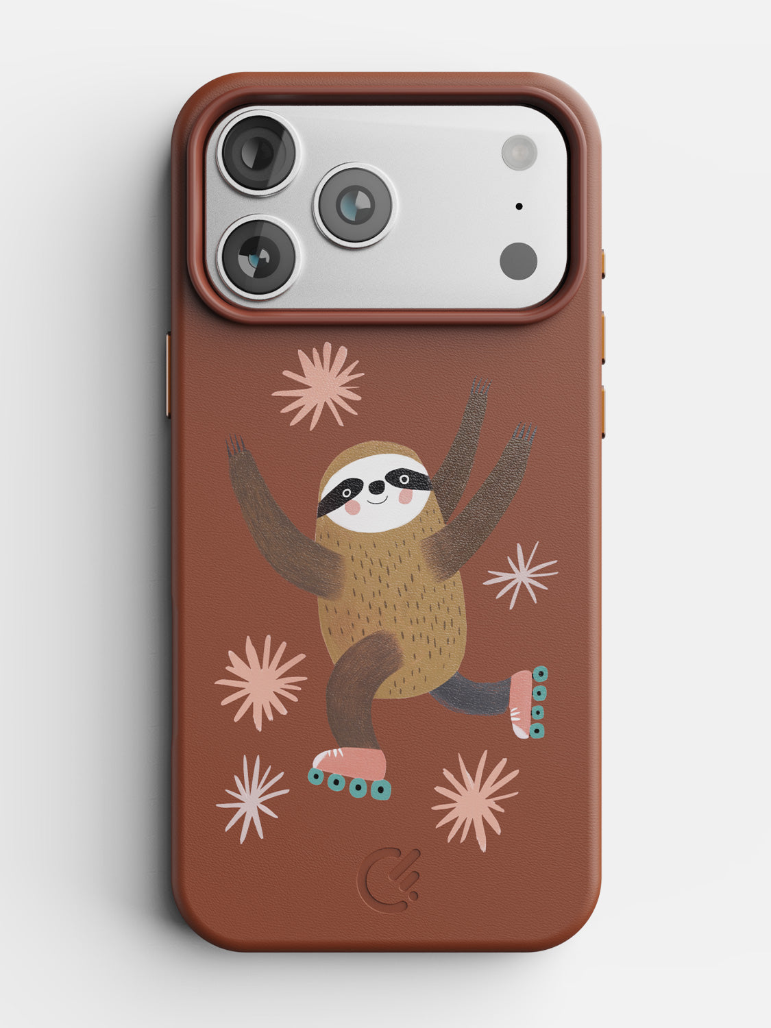 Rollin’ Sloth leather case in Brown