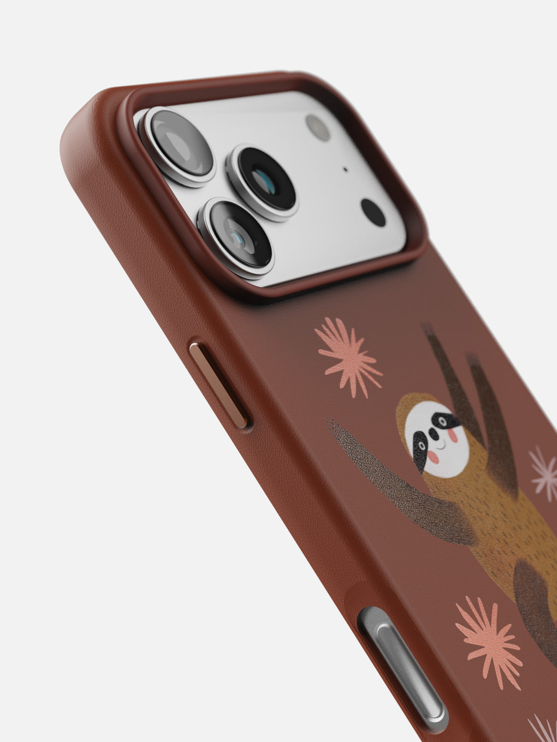 Rollin’ Sloth leather case in Brown
