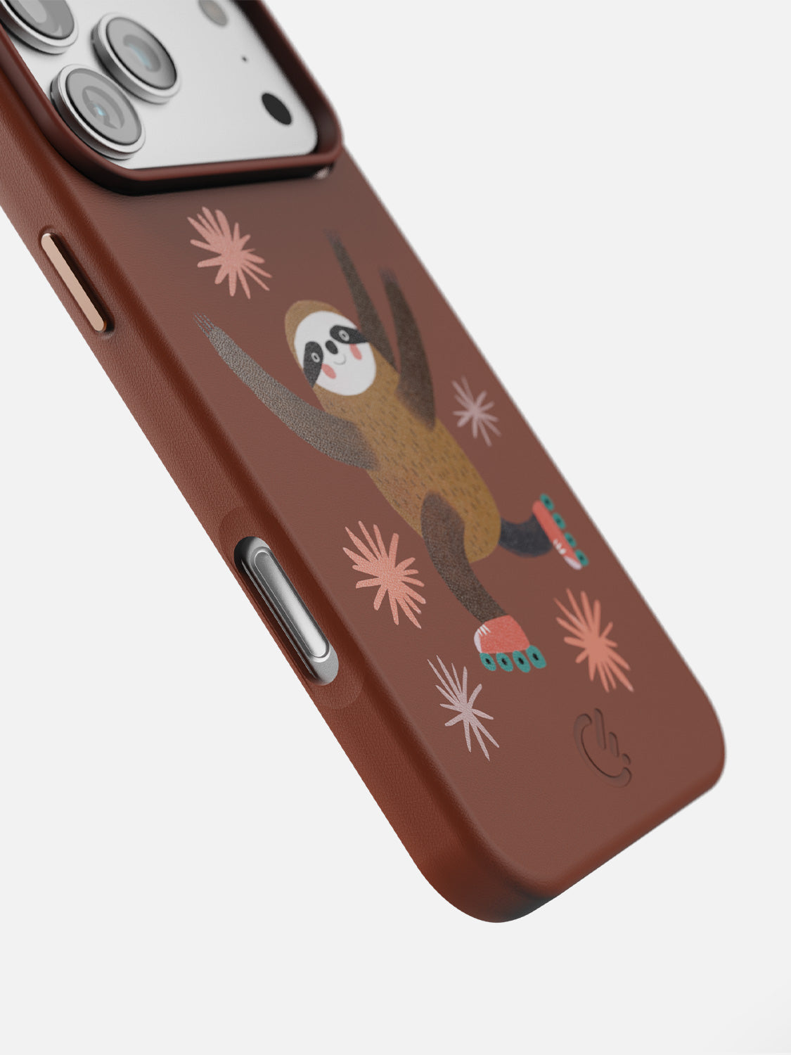 Rollin’ Sloth leather case in Brown