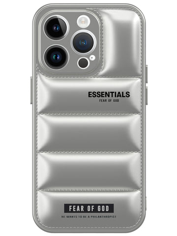 Essentials Puffer Case - iPhone 14 Pro (Silver)