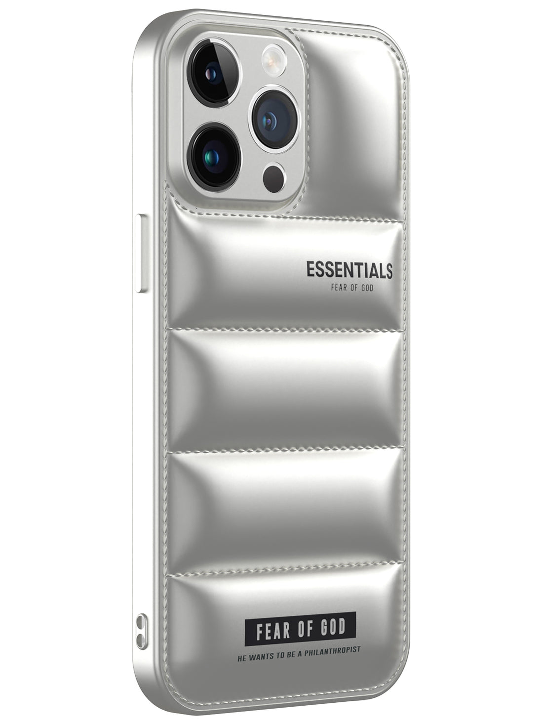 Essentials Puffer Case - iPhone 14 Pro Max (Silver)