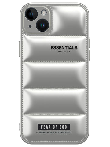 Essentials Puffer Case - iPhone 14 Plus (Silver)