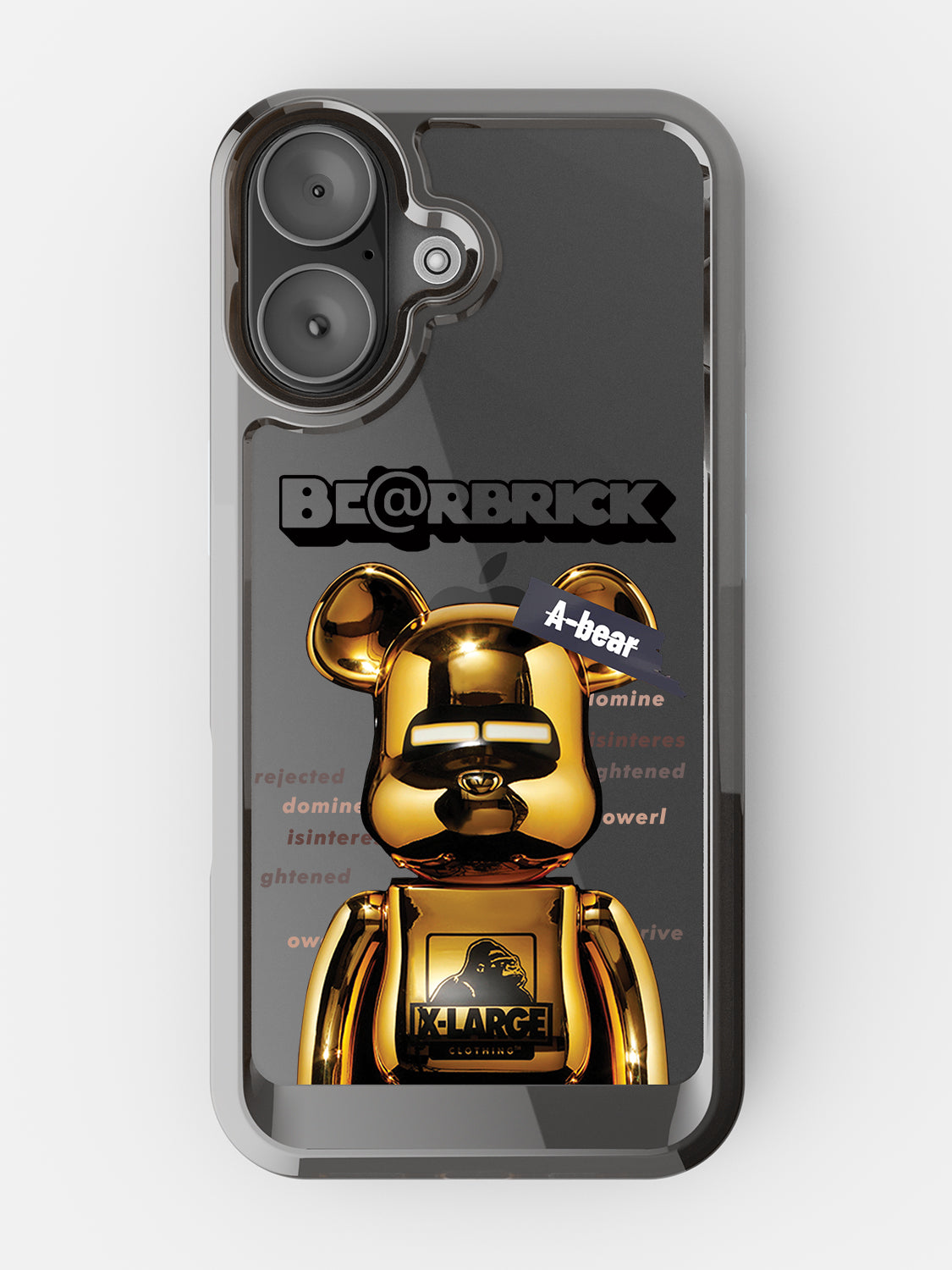 Bearbricks Clear Case - iPhone 17 (Gold)