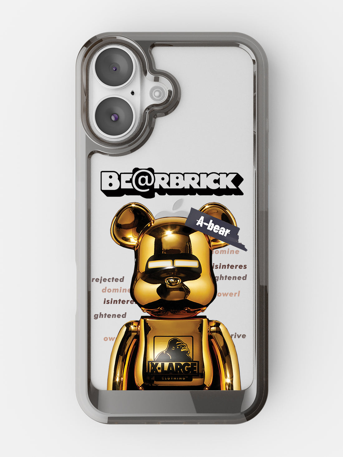 Bearbricks Clear Case - iPhone 17 (Gold)