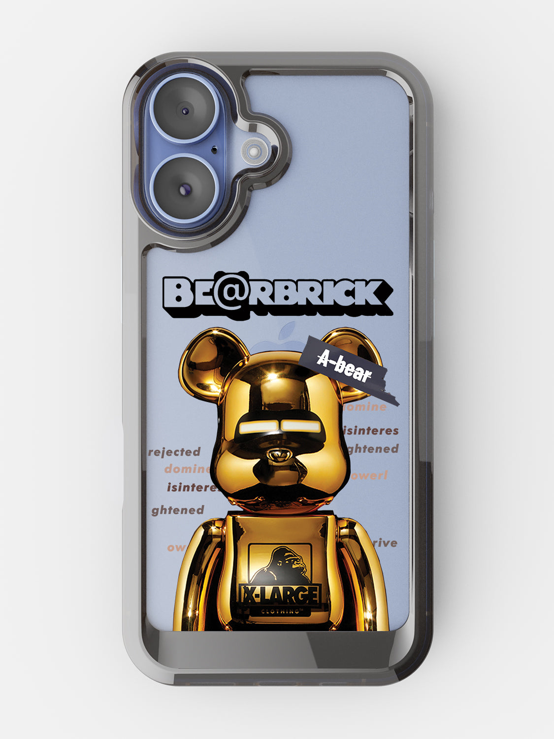 Bearbricks Clear Case - iPhone 17 (Gold)