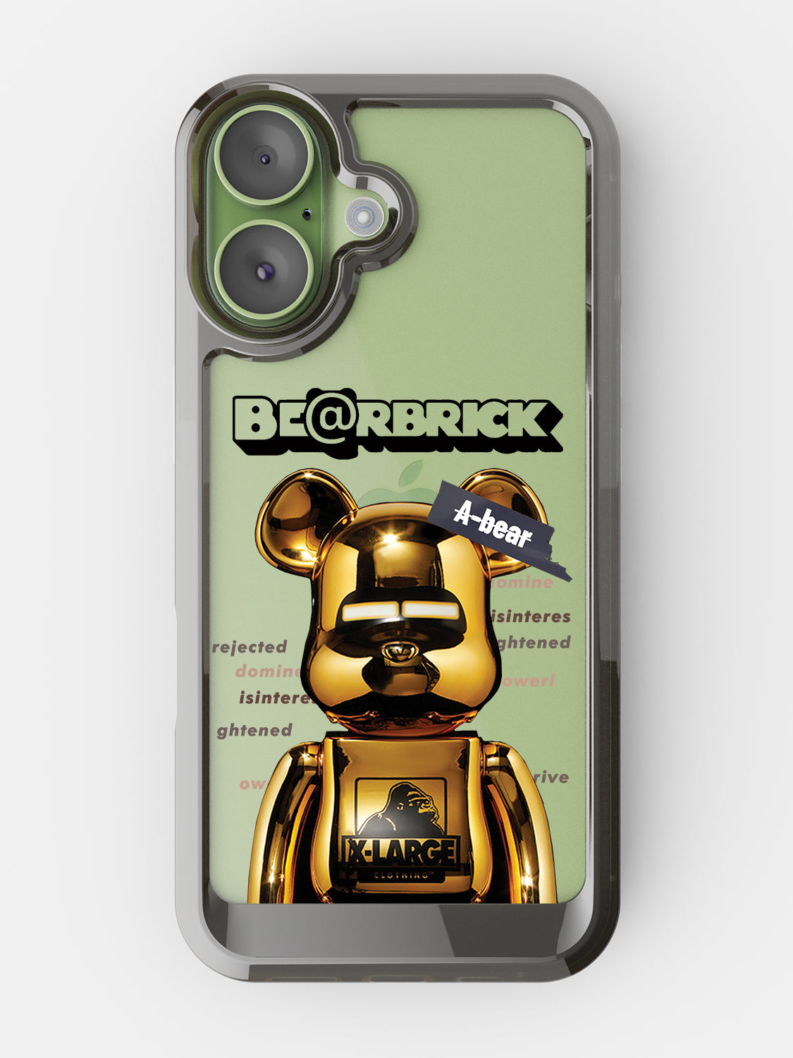 Bearbricks Clear Case - iPhone 17 (Gold)