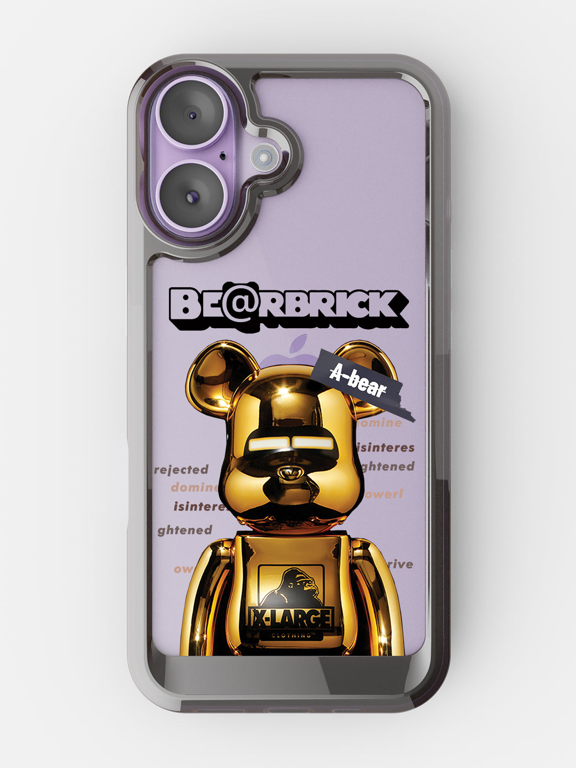 Bearbricks Clear Case - iPhone 17 (Gold)