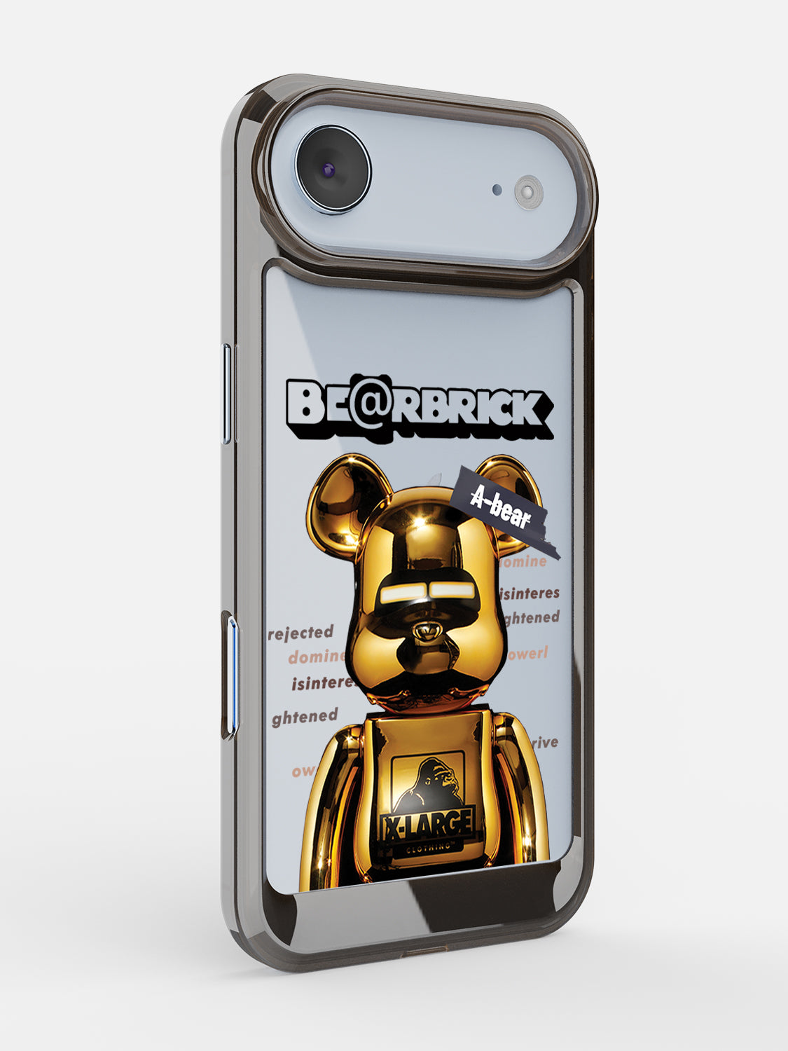 Bearbricks Clear Case - iPhone Air (Gold)