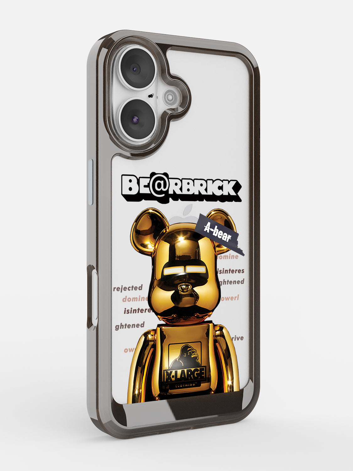 Bearbricks Clear Case - iPhone 17 (Gold)