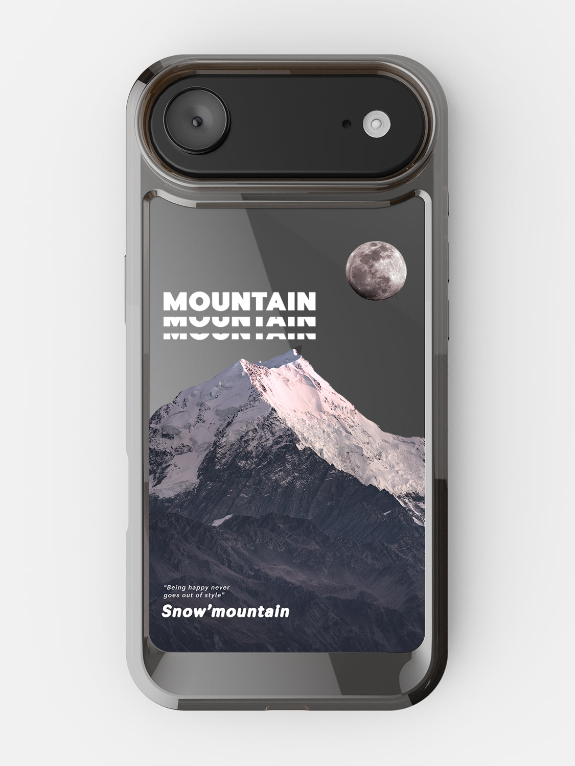 Snowy Mountains Clear Case - iPhone Air (Grey)