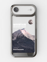 Snowy Mountains Clear Case - iPhone Air (Grey)