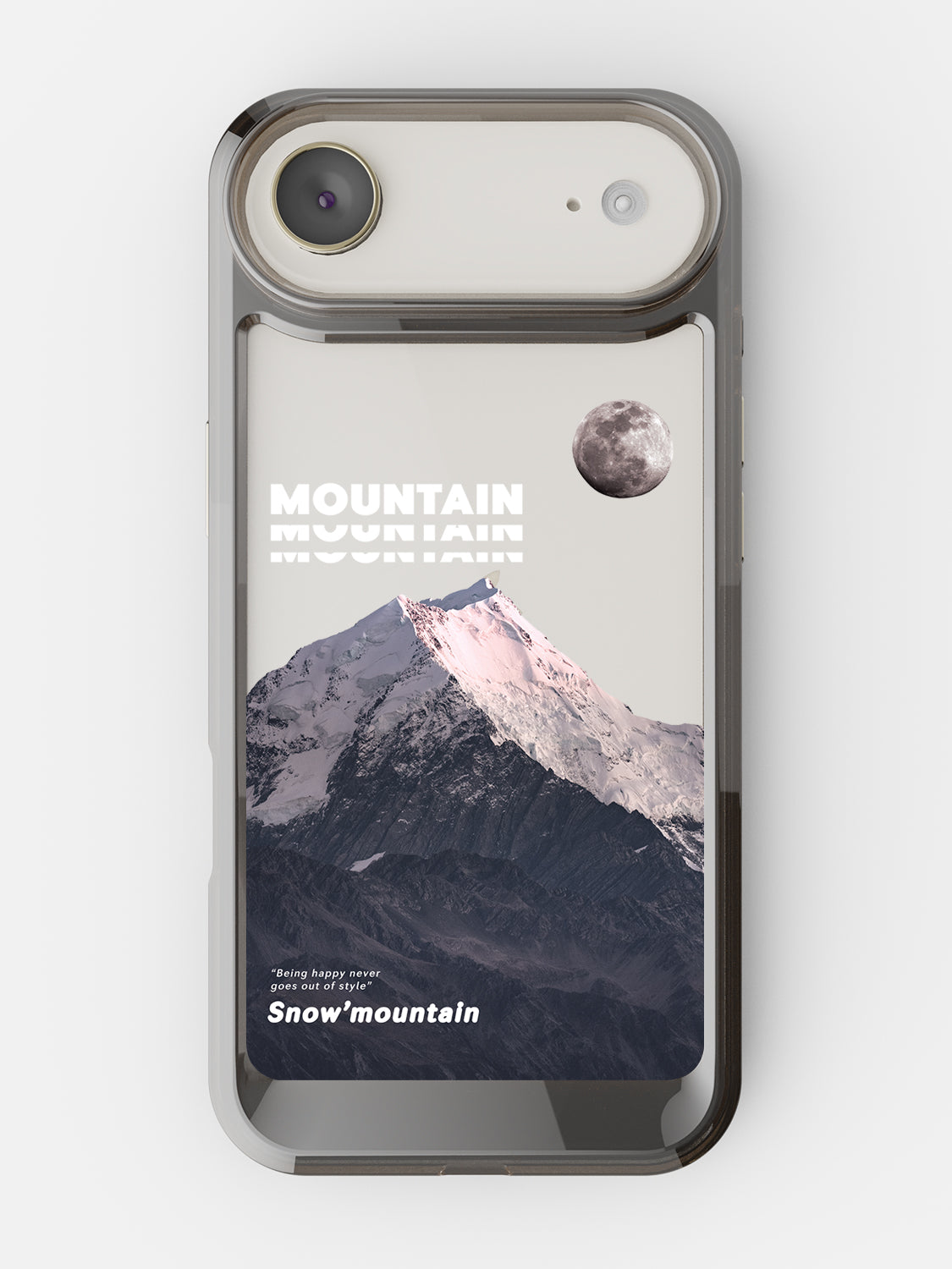 Snowy Mountains Clear Case - iPhone Air (Grey)