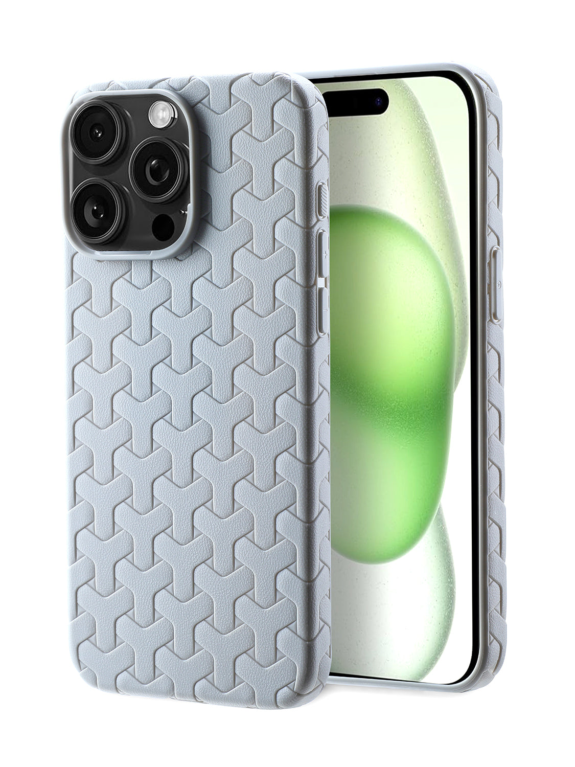 Interlock Weave Slim TPU Case - iPhone 13 (Gray)