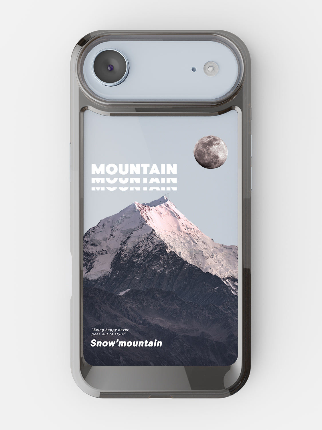 Snowy Mountains Clear Case - iPhone Air (Grey)