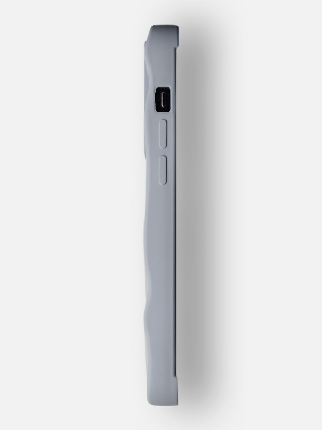3D Heart Ripple Flexible Case - iPhone 14 Pro Max (Matte Gray)