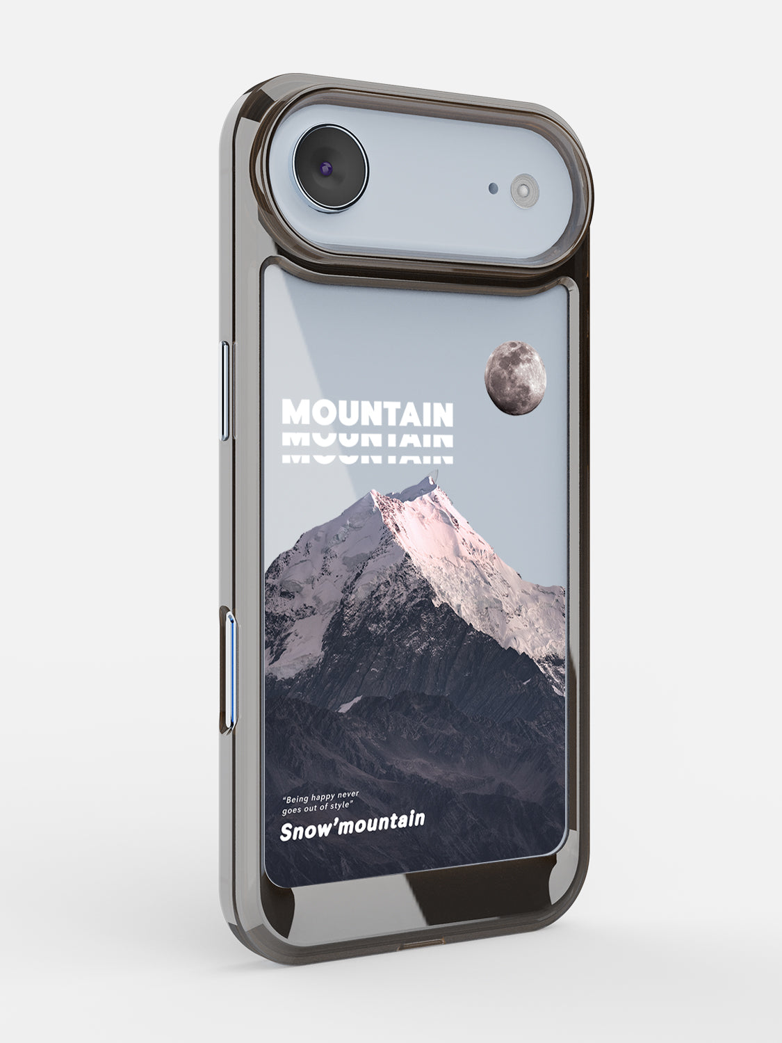 Snowy Mountains Clear Case - iPhone Air (Grey)