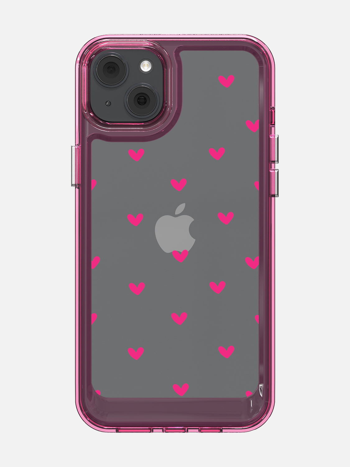 Little Pink Hearts Clear Case - iPhone 14 Plus (Pink)
